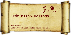 Fröhlich Melinda névjegykártya
